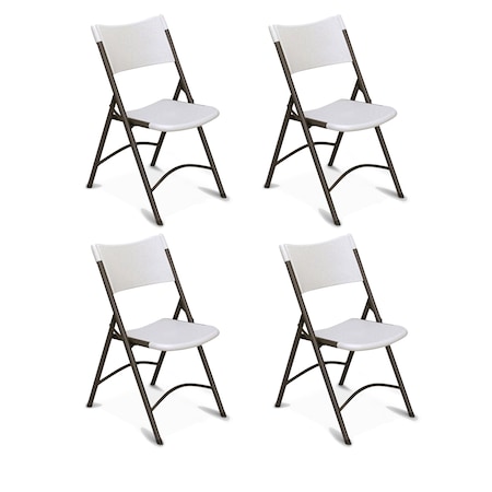 Correll Blow Molded Folding Chairs, Gray, PK4 RC400-23